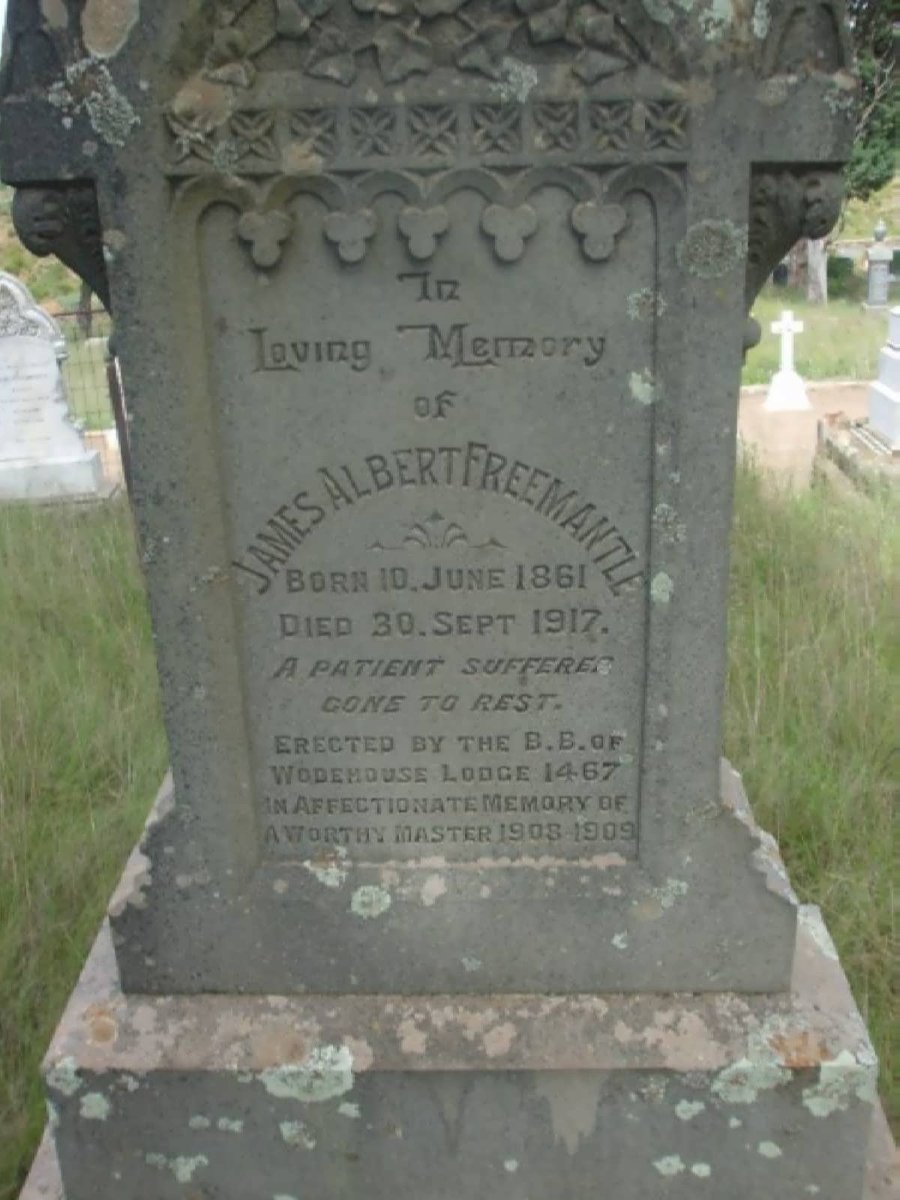 FREEMANTLE James Albert 1861-1917
