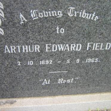 FIELD Arthur Edward 1892-1965