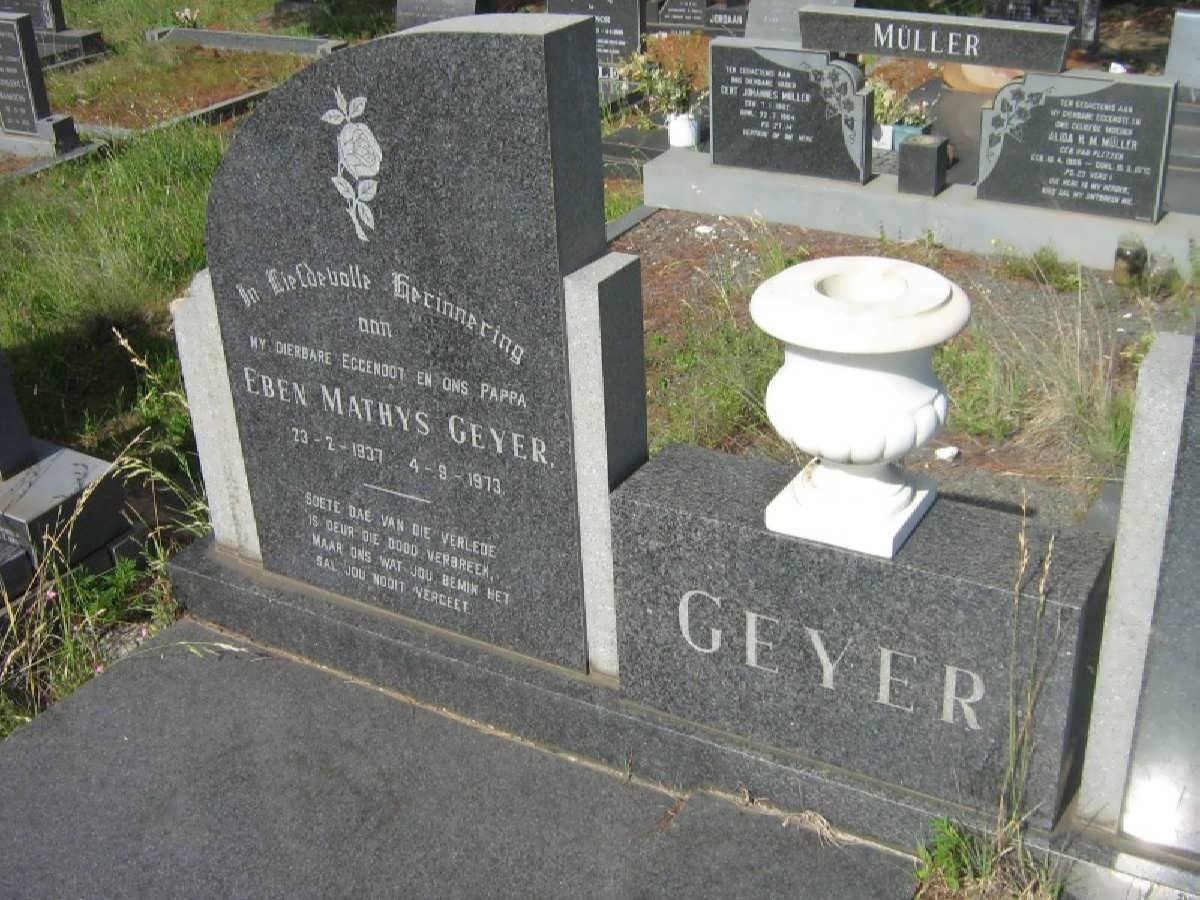 GEYER Eben Mathys 1937-1973