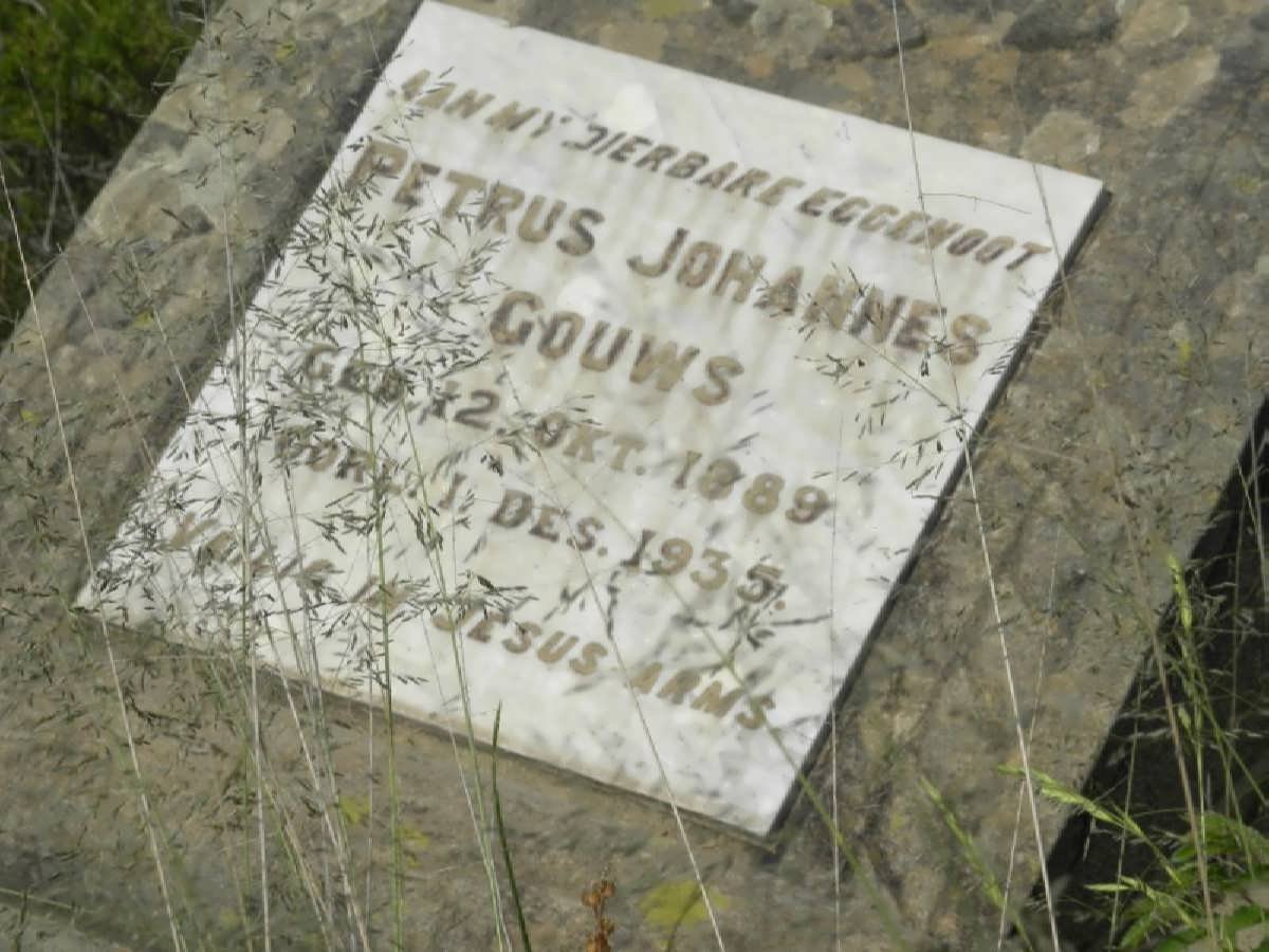 GOUWS Petrus Johannes 1889-1935