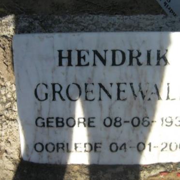 GROENEWALD Hendrik 1936-2001