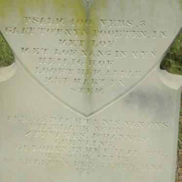GREYLING Stevanes Johannes 1897-1925