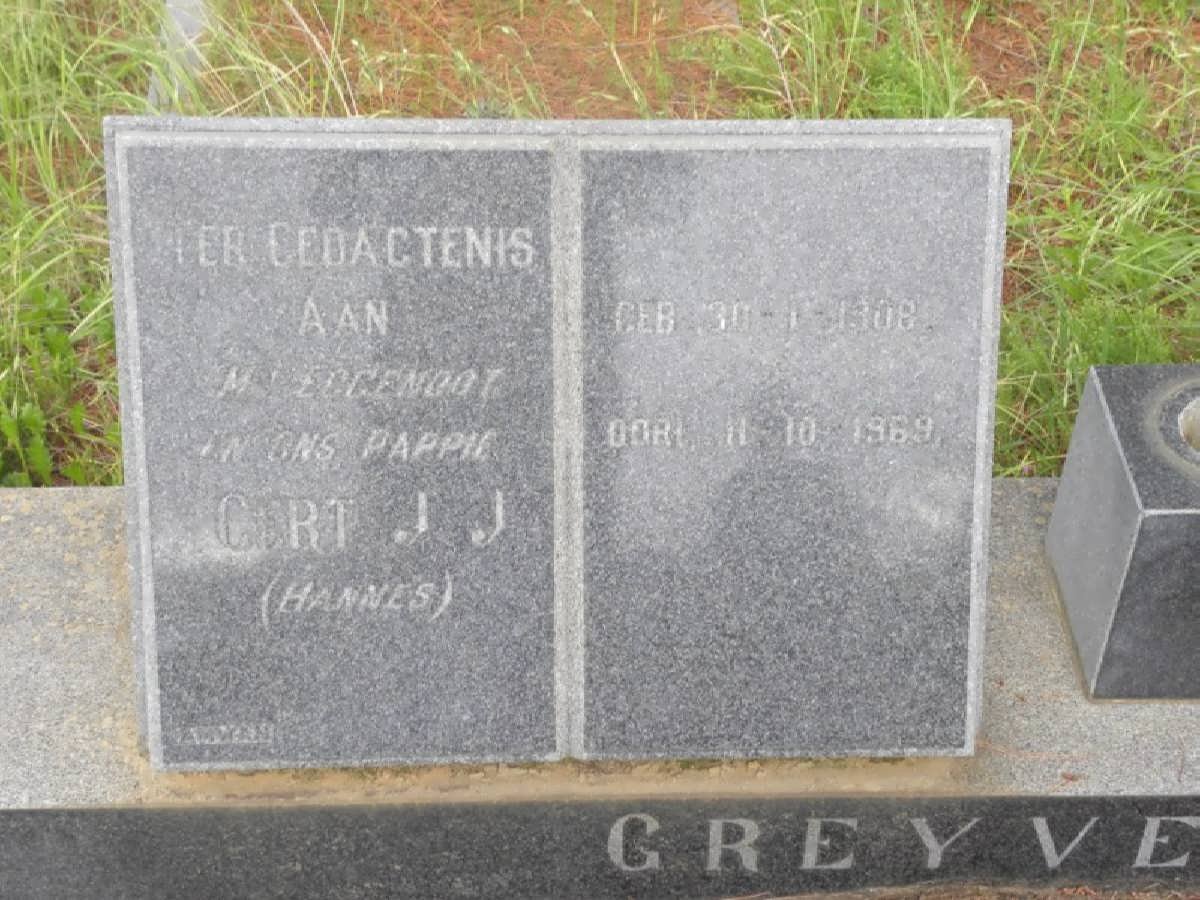 GREYVENSTEIN Gert J.J. 1908-1969
