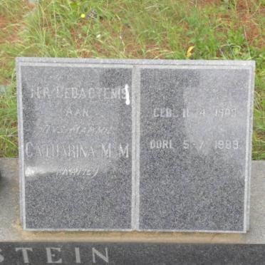 GREYVENSTEIN  Catharina M.M. 1903-1989.