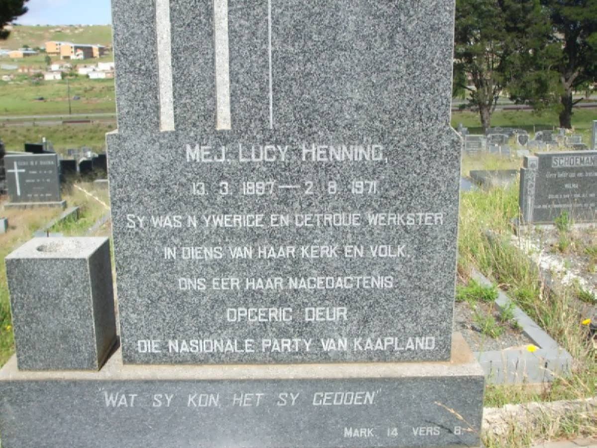 HENNING Lucy 1897-1971