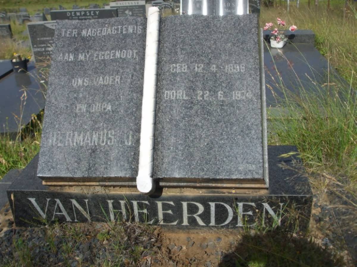 HEERDEN Hermanus J., van 1896-1974
