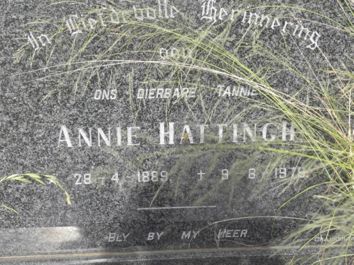 HATTINGH Annie 1889-1978