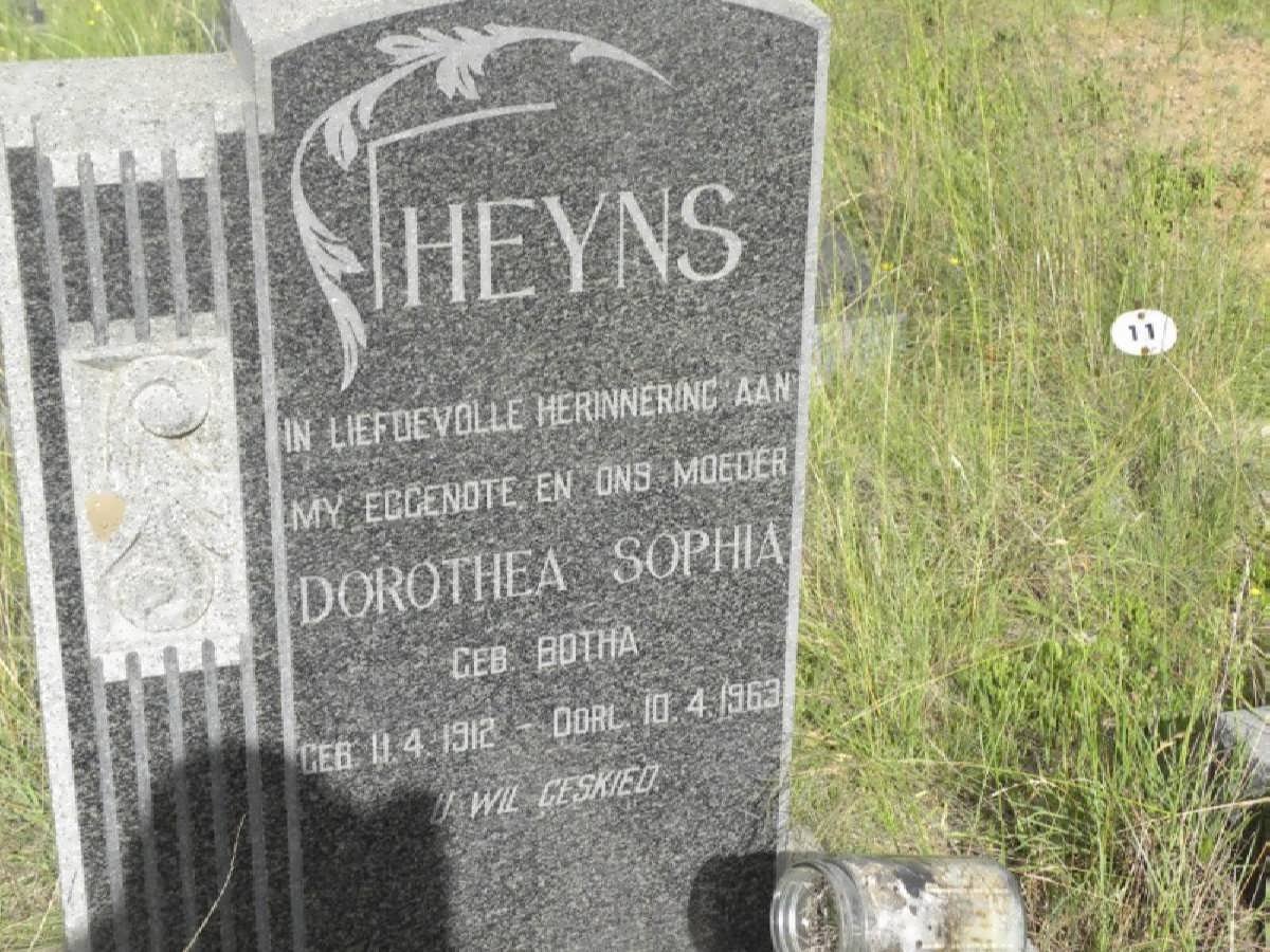 HEYNS Dorothea Sophia nee BOTHA 1912-1963