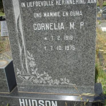 HUDSON Cornelia M.P. 1919-1975
