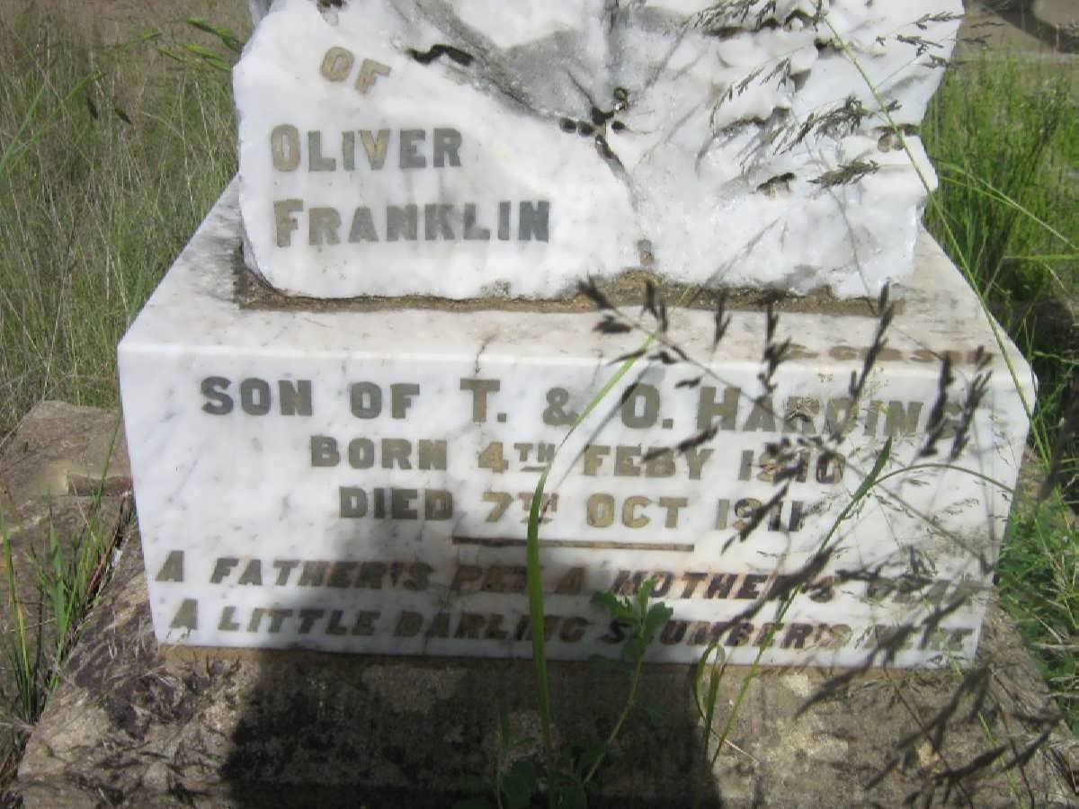 HARDING Oliver Franklin 1910-1911