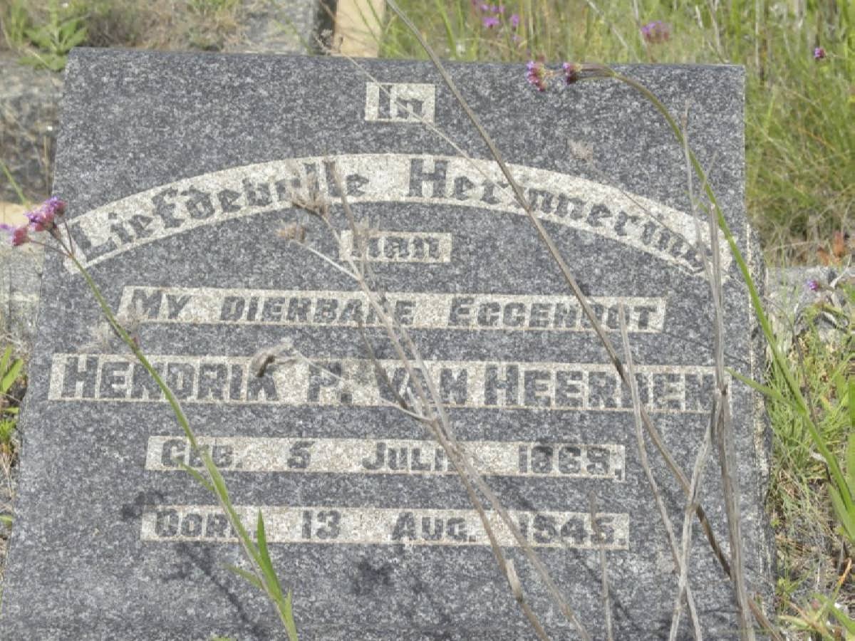 HEERDEN Hendrik P., van 1869-1945