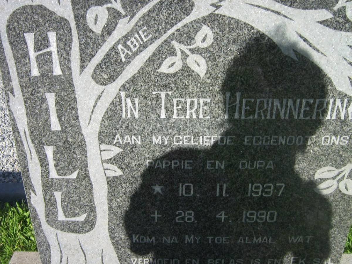 HILL Abie 1937-1990