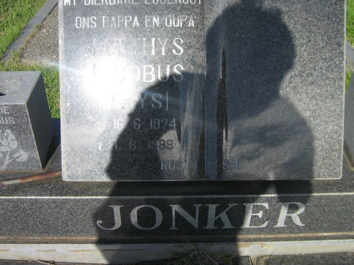 JONKER Matthys Jacobus 1924-1989