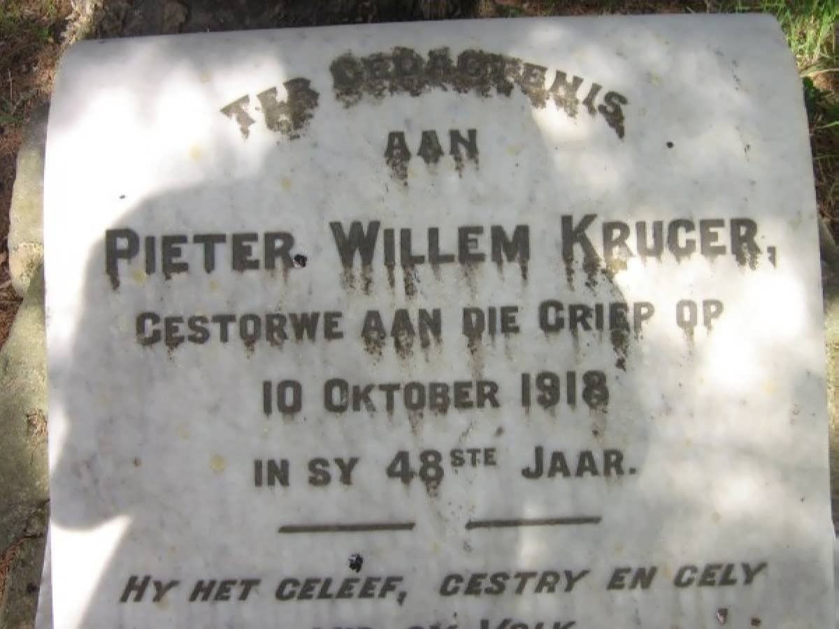 KRUGER Pieter Willem -1918