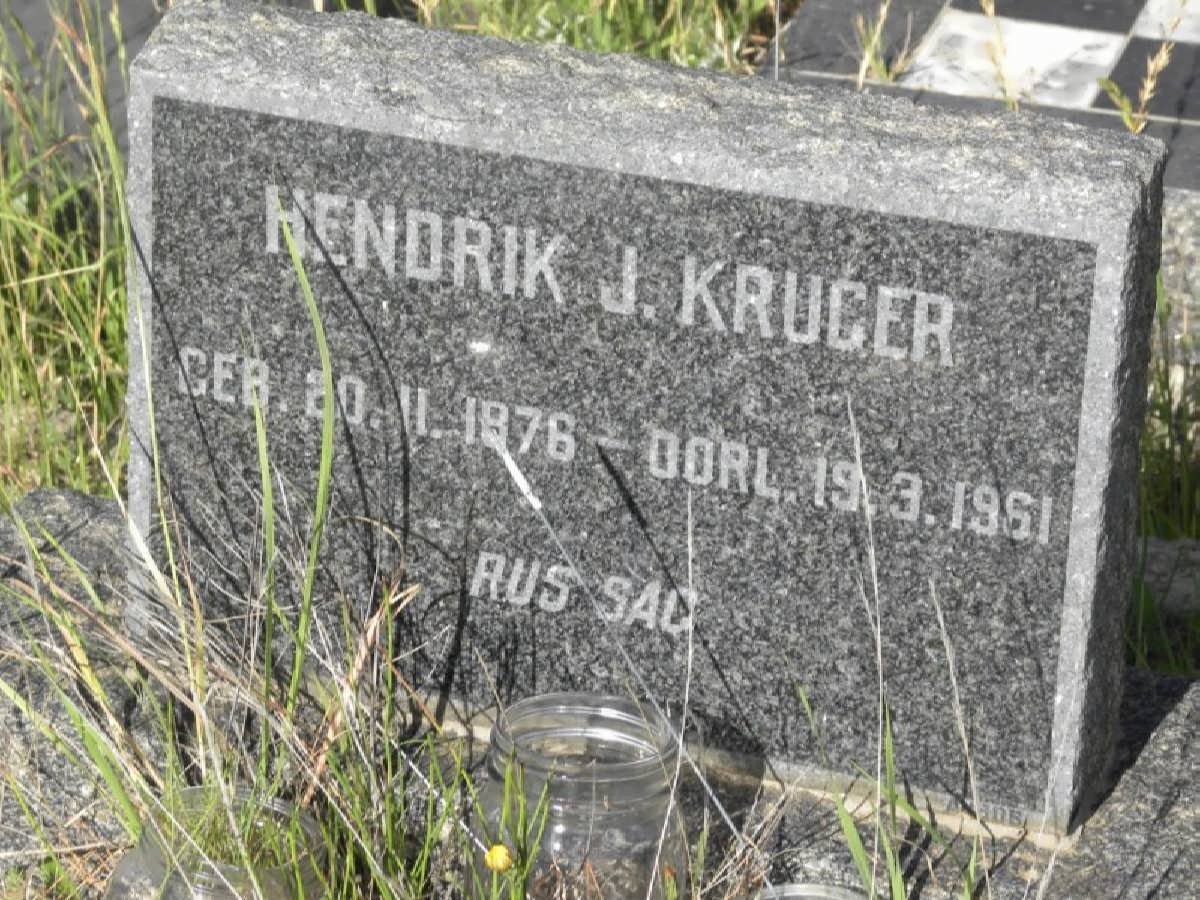 KRUGER Hendrik J. 1876-1961