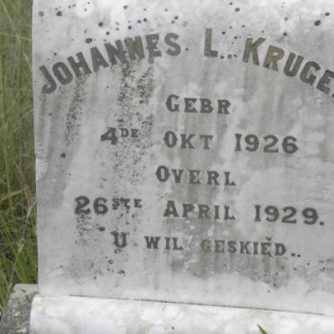 KRUGER Johannes L. 1926-1929