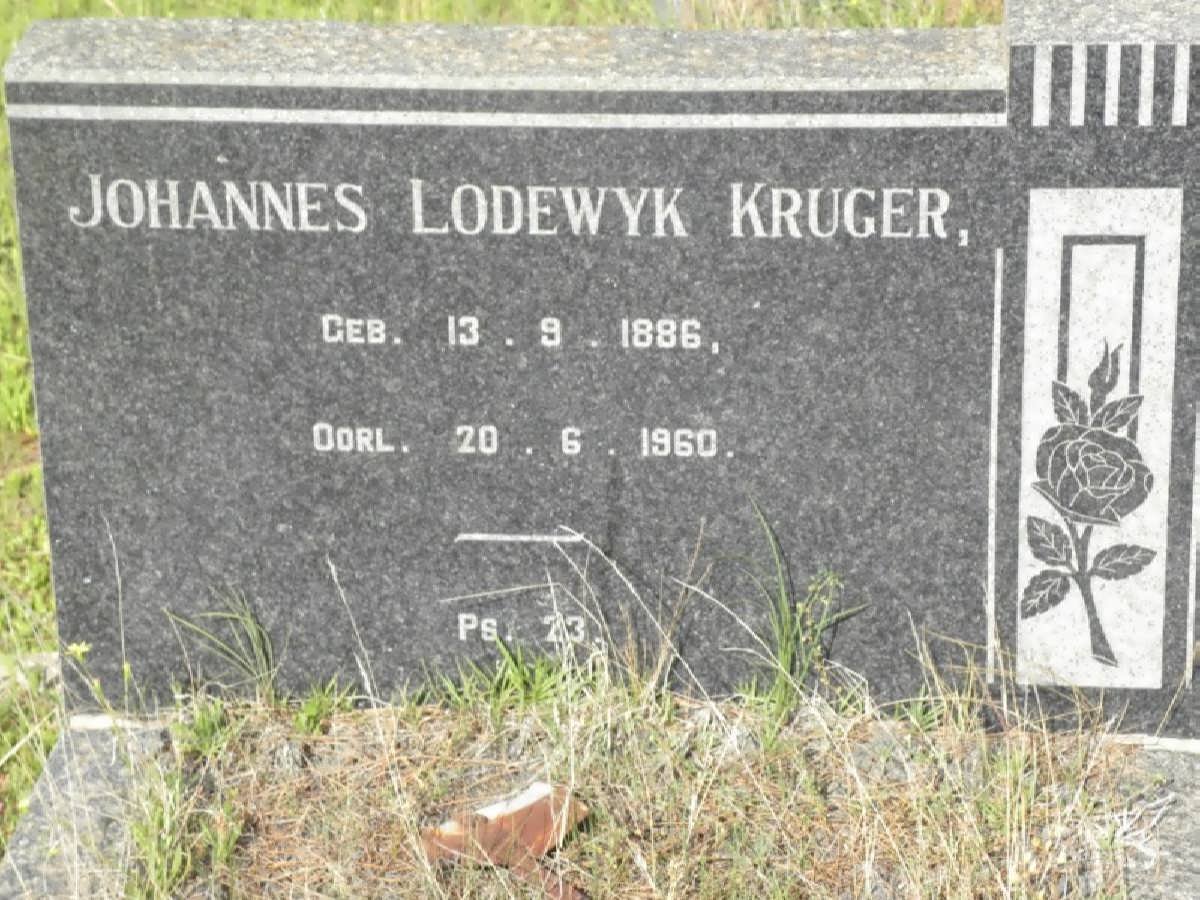 KRUGER Johannes Lodewyk 1886-1960