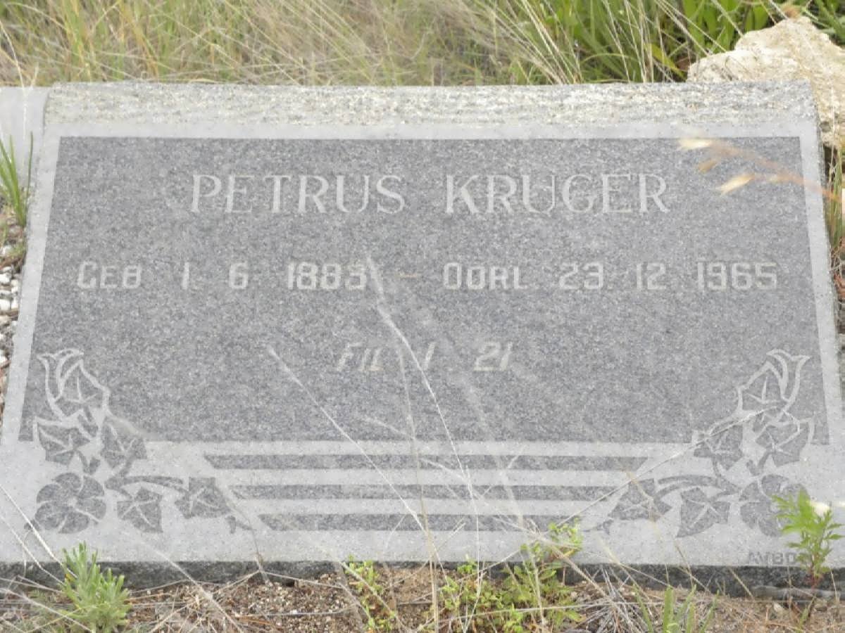 KRUGER Petrus 1883-1965