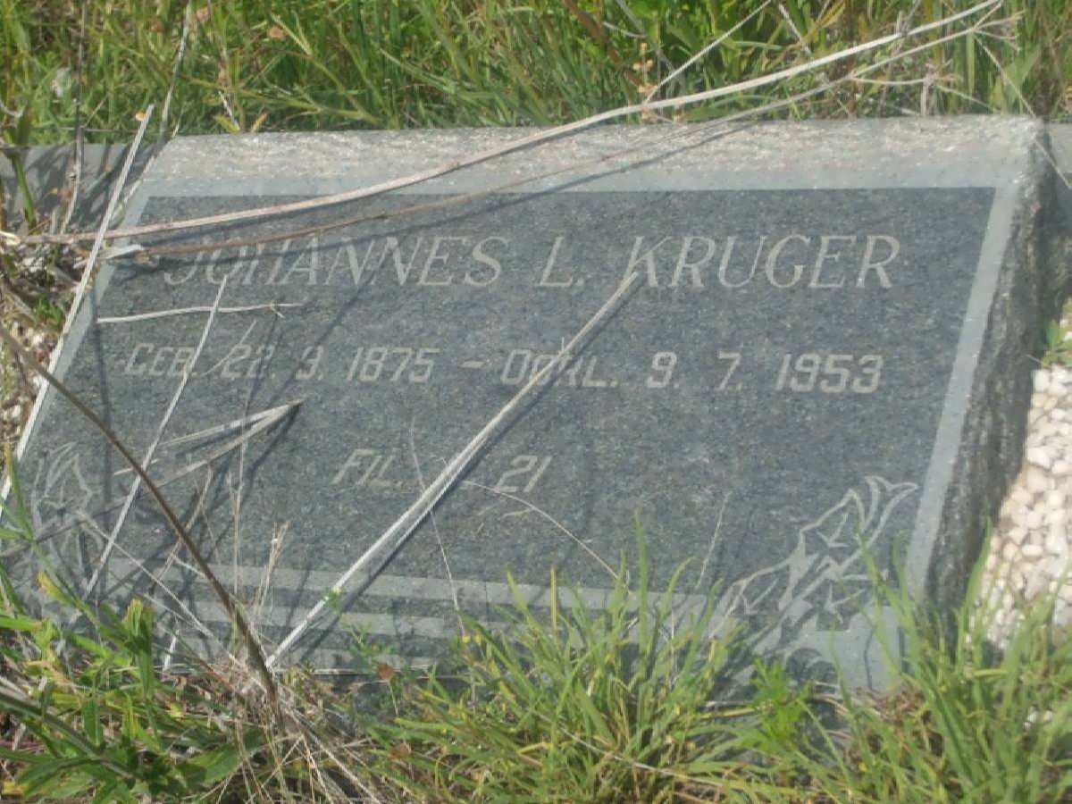 KRUGER Johannes L. 1875-1953