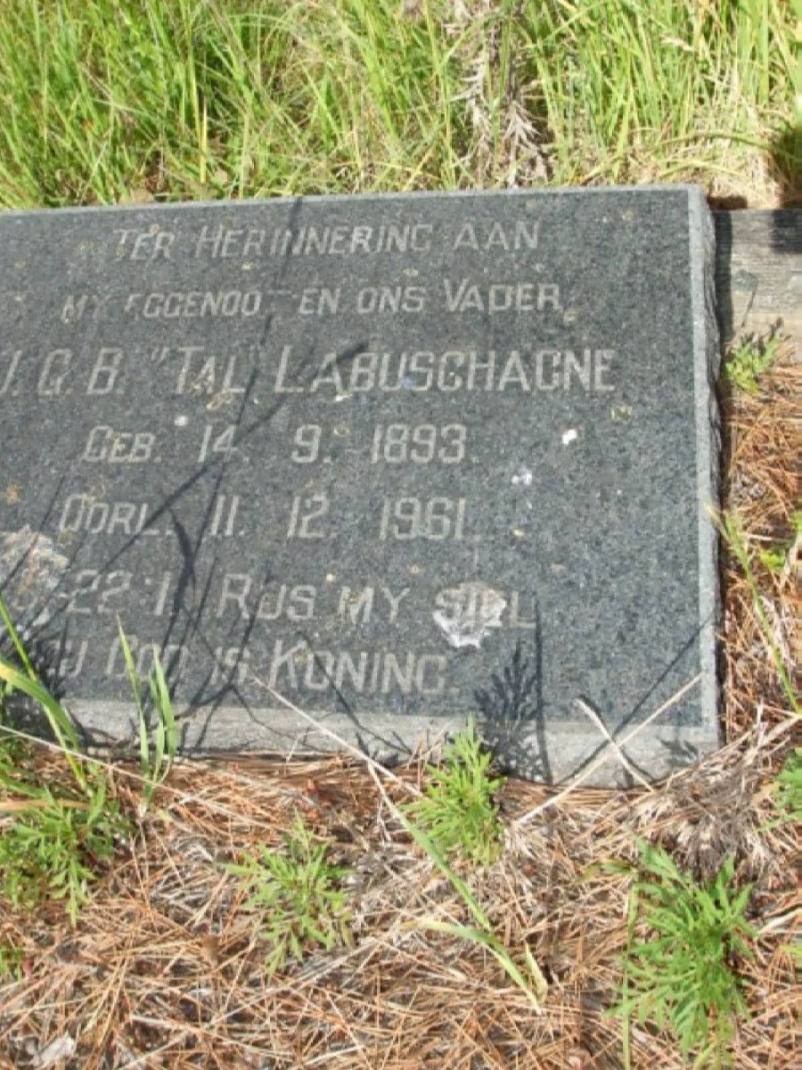 LABUSCHAGNE J.G.B. 1893-1961