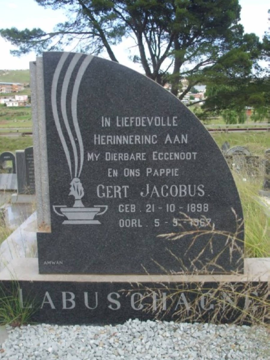 LABUSCHAGNE Gert Jacobus 1898-1967