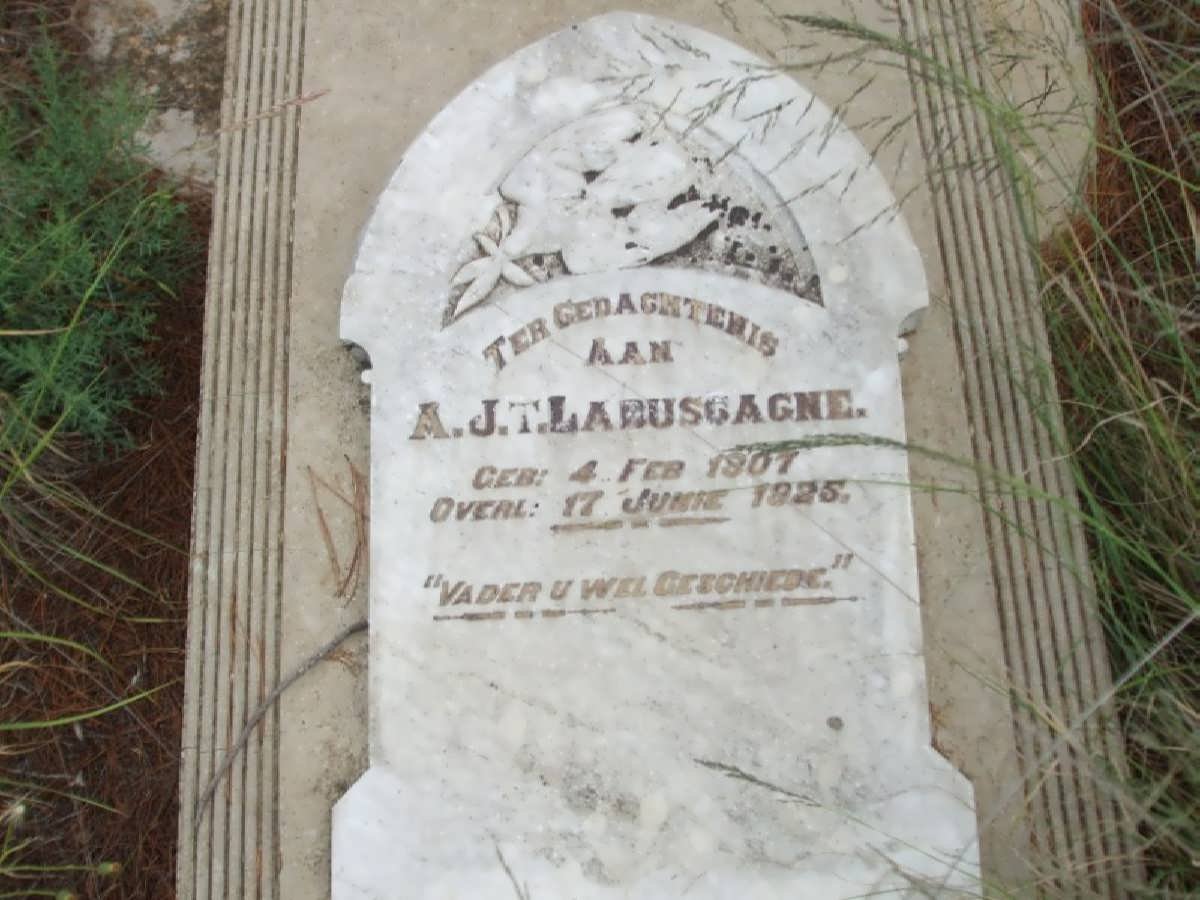 LABUSCHAGNE A.J.T. 1907-1925