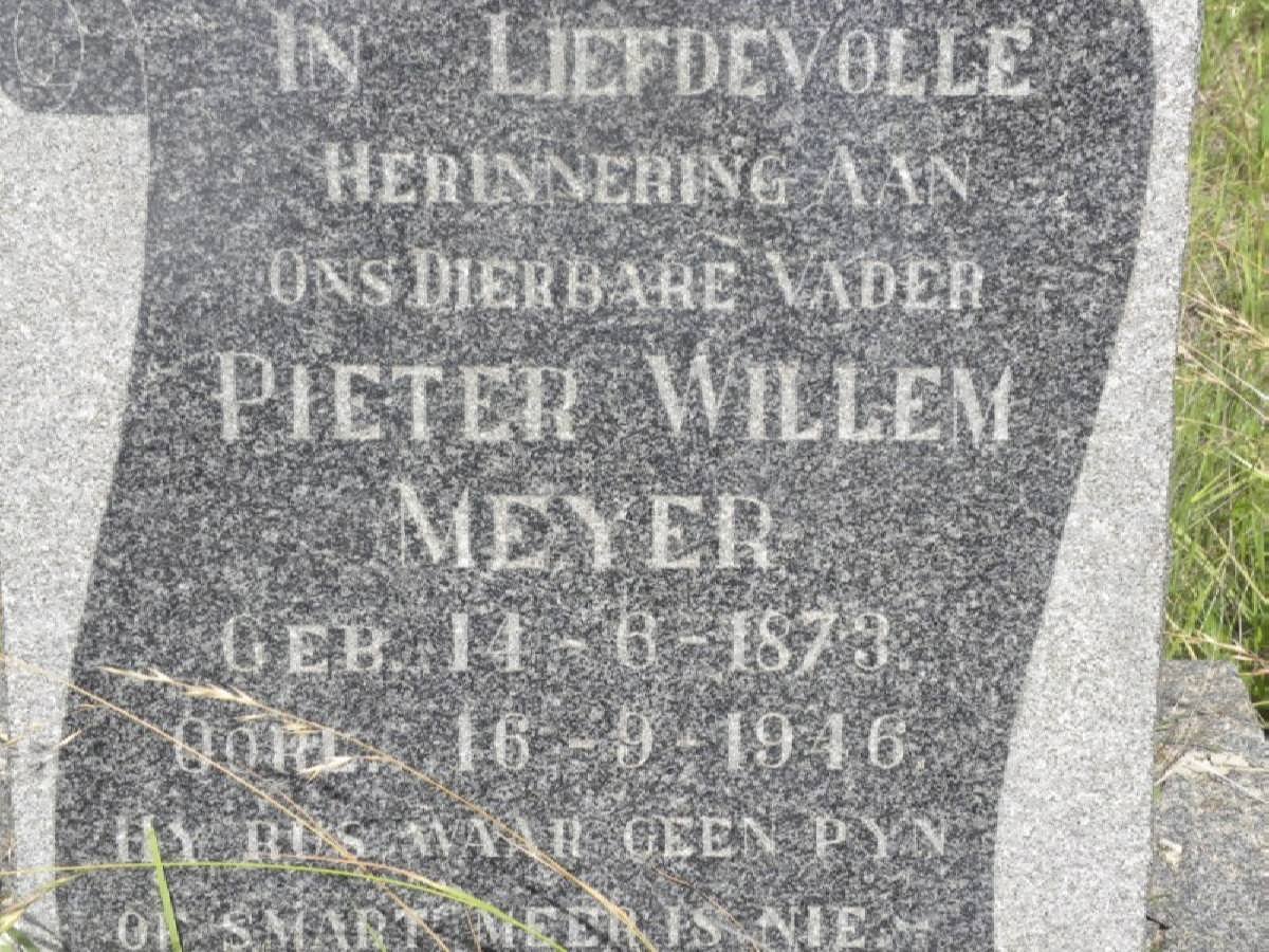 MEYER Pieter Willem 1873-1946