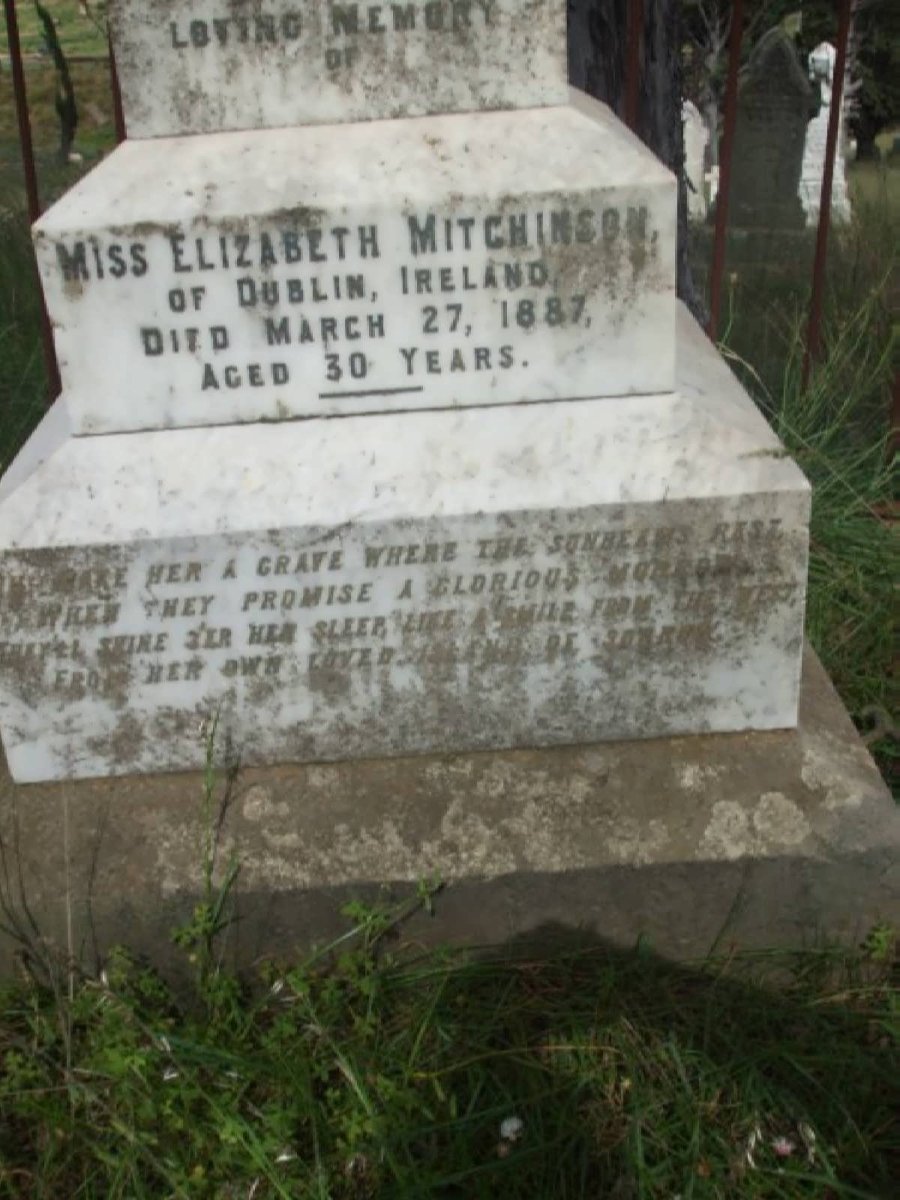 MITCHINSON Elizabeth -1887