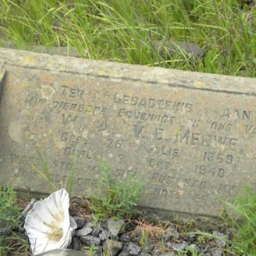 MERWE W.A.. v.d. 1869-1940