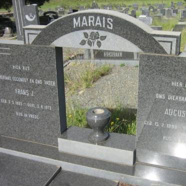 MARAIS Frans J. 1895-1973 &amp; Augusta H. 1898-1974