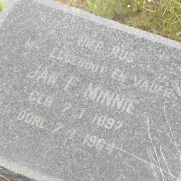 MINNIE Jan F. 1897-1964