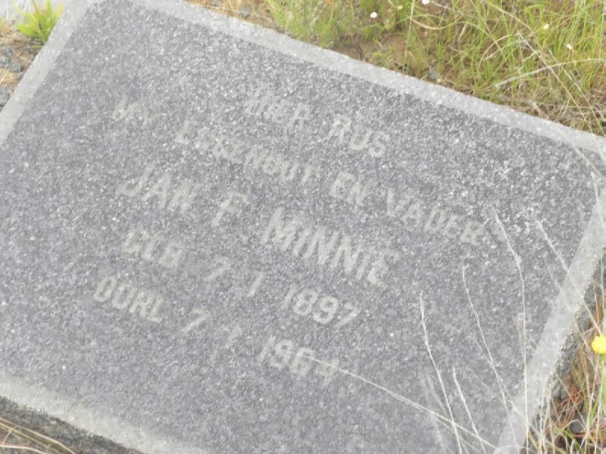 MINNIE Jan F. 1897-1964
