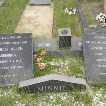 MINNIE Pieter Willem Johannes 1918-2004 &amp; Johanna Magdelena nee GROBLER 1918-1994