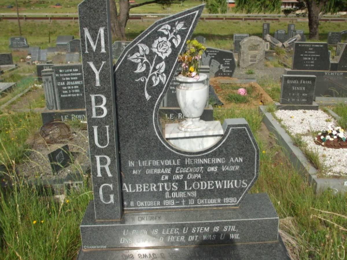 MYBURG Albertus Lodewikus 1919-1990
