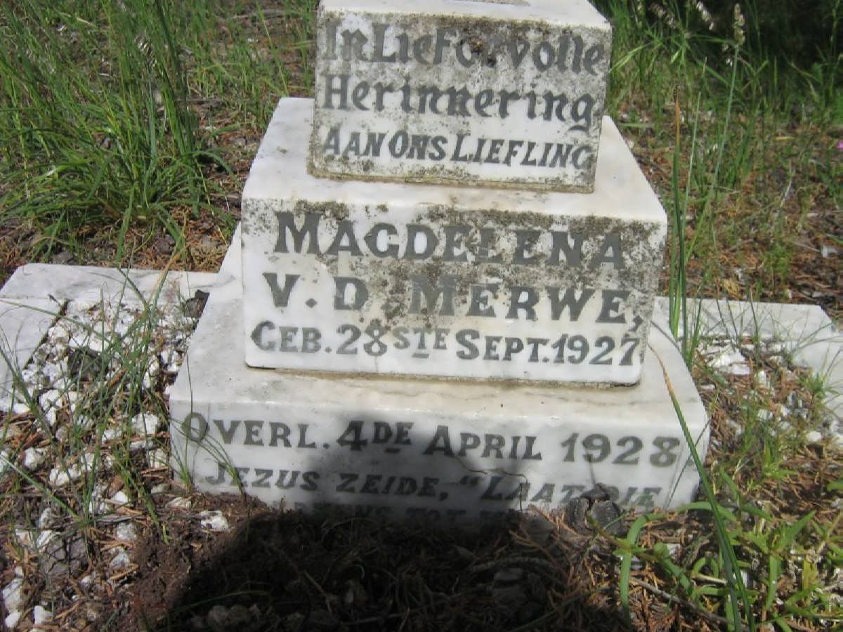 MERWE Magdelena, v.d. 1927-1928