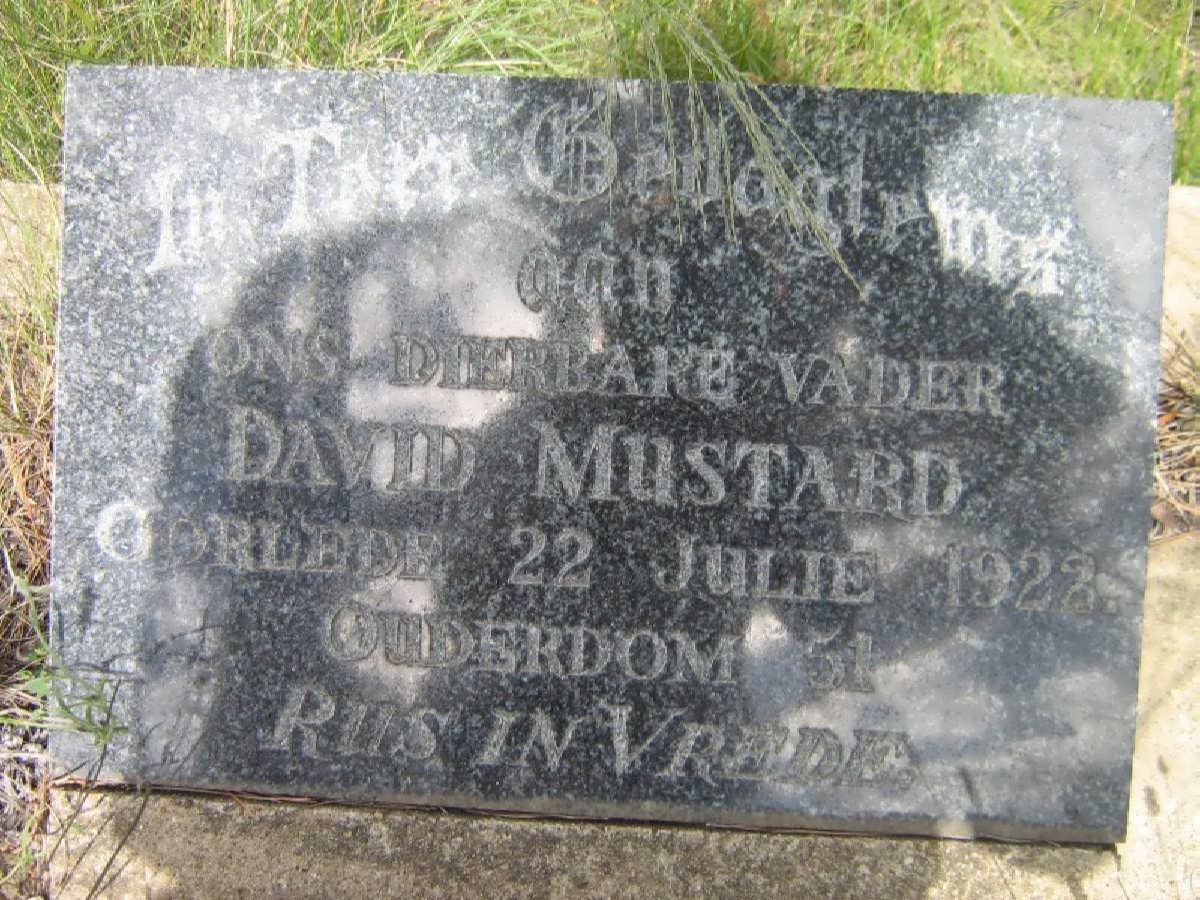 MUSTARD David -1922