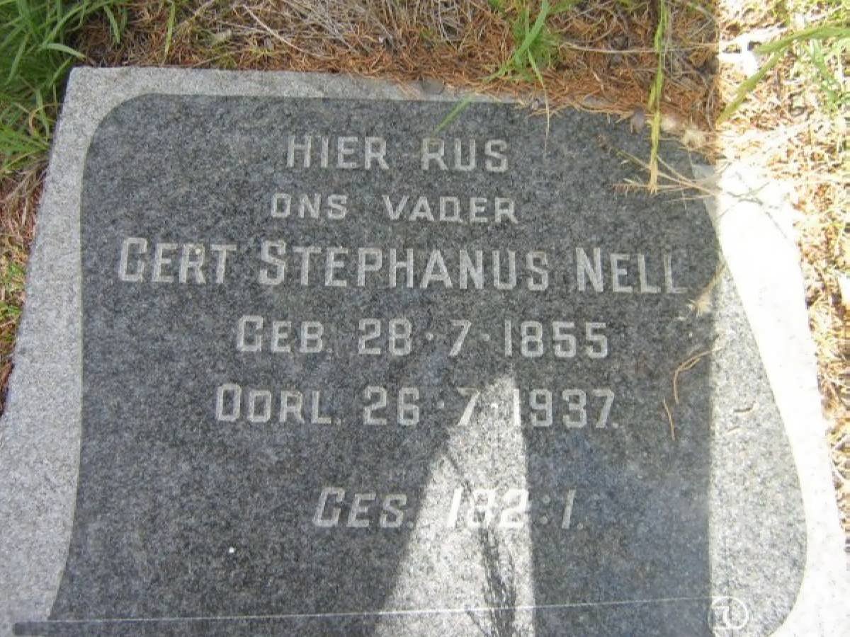 NELL Gert Stephanus 1855-1937
