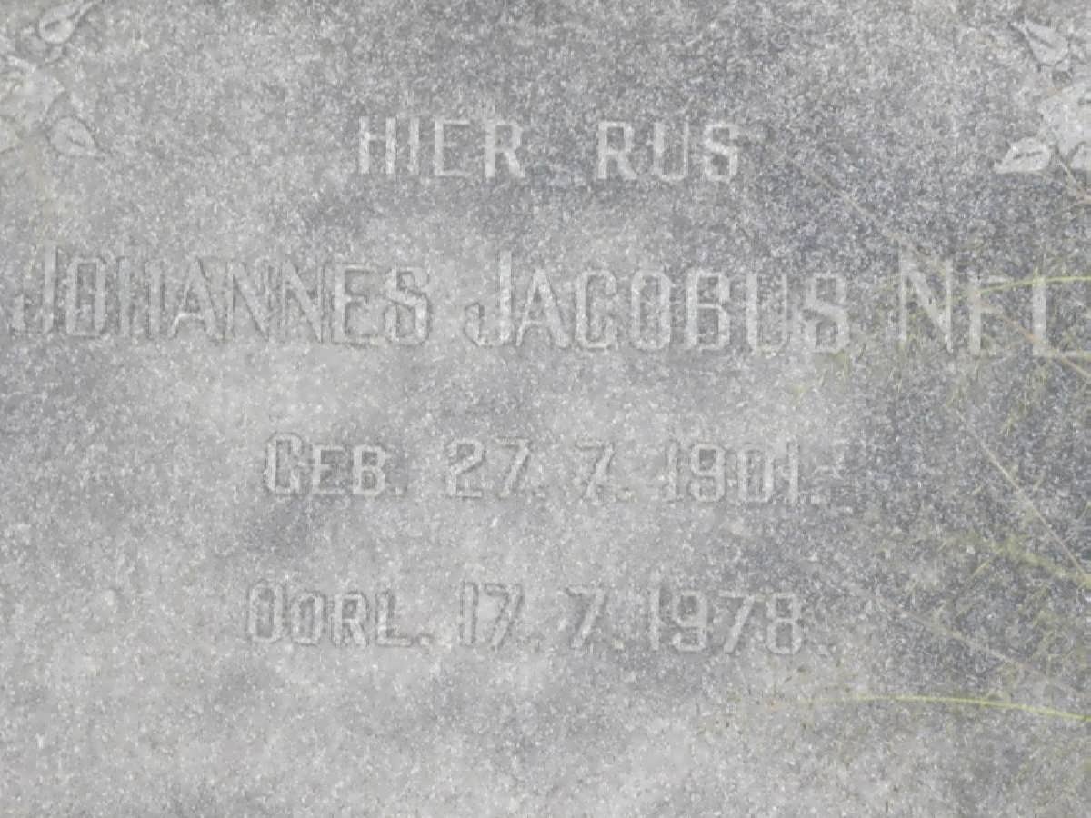 NEL Johannes Jacobus 1901-1978