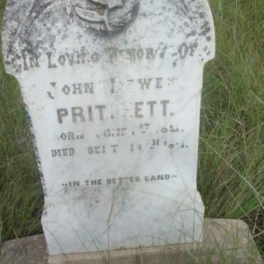 PRITCHETT John Lewes 1881-1881