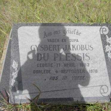 PLESSIS Gysbert Jakobus, du 1893-1978