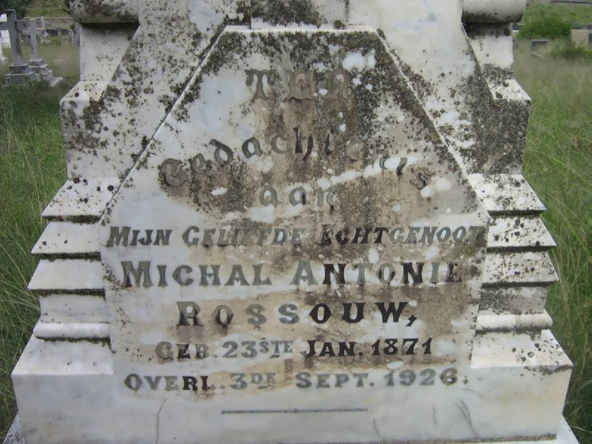 ROSSOUW Michal Antonie 1871-1926