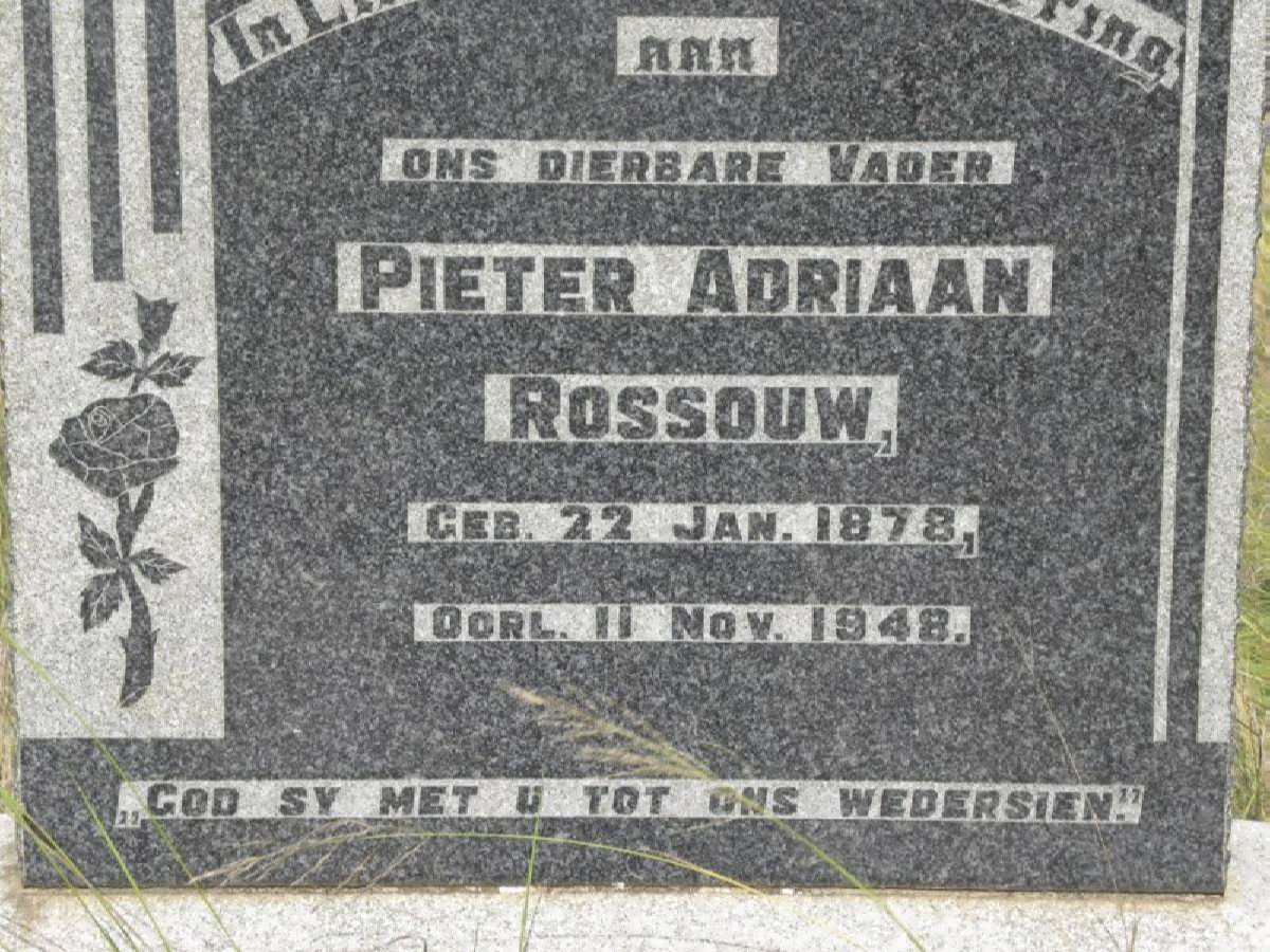 ROSSOUW Pieter Adriaan 1878-1948