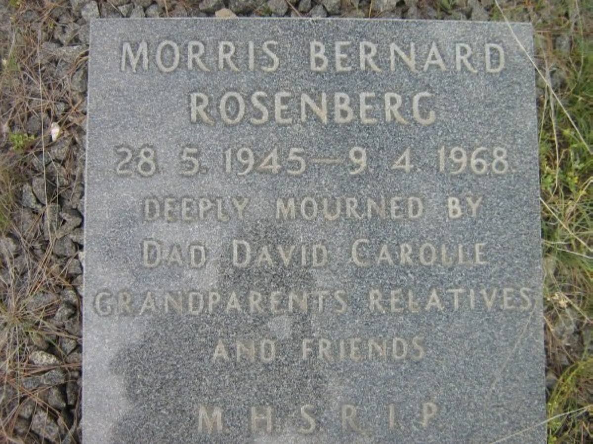 ROSENBERG Morris Bernard 1945-1968