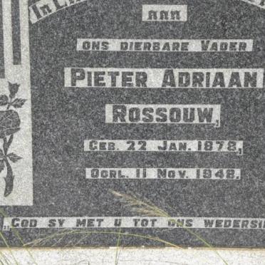 ROSSOUW Pieter Adriaan 1878-1948