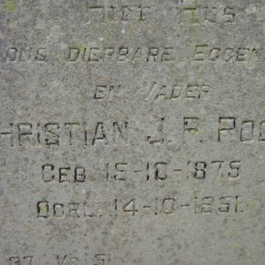 ROODT Christian J.P. 1875-1951