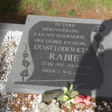 RABIE Ernst Lodewicus 1931-2002