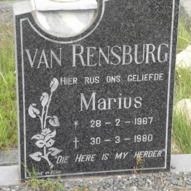 RENSBURG Marius, van 1967-1980