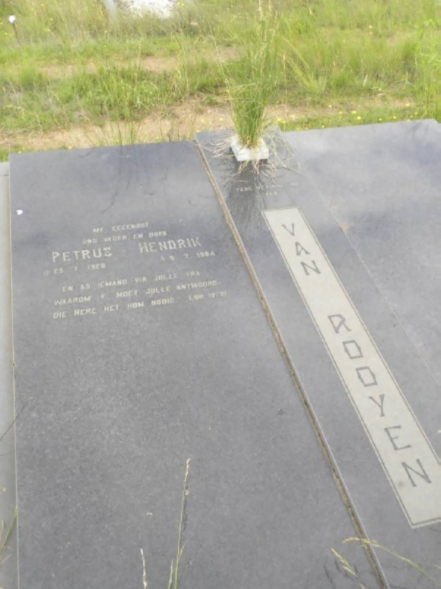 ROOYEN Petrus Hendrik, van 1928-1984