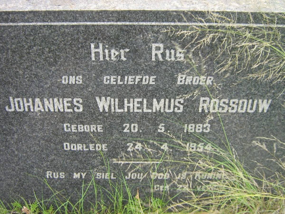 ROSSOUW Johannes Wilhelmus 1883-1954