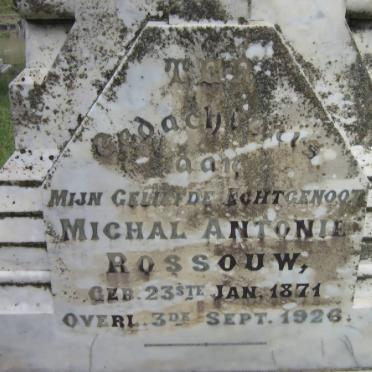 ROSSOUW Michal Antonie 1871-1926
